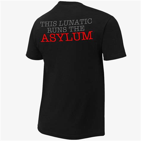 Dean Ambrose This Lunatic Runs The Asylum Authentic Wwe T Shirt