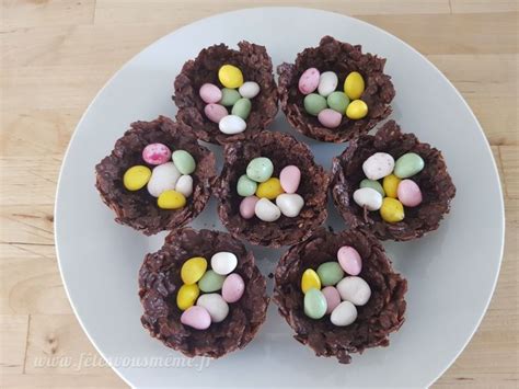 Petits nids de Pâques en chocolat Fêtes vous même Nid de pâques