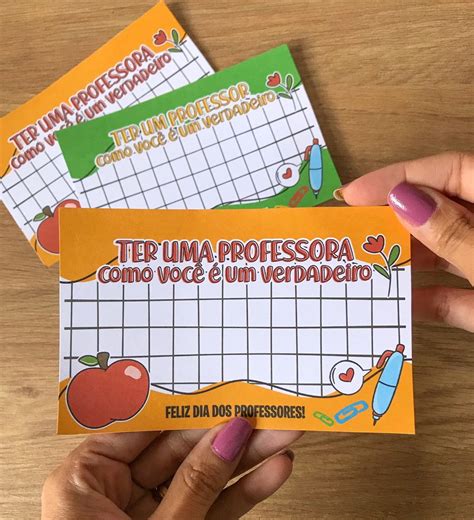 Card para Prestígio Dia dos Professores | Elo7 Produtos Especiais