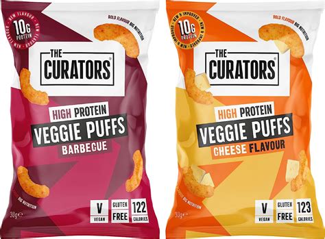 The Curators High Protein Veggie Puffs Cheese Bbq Variety Pack