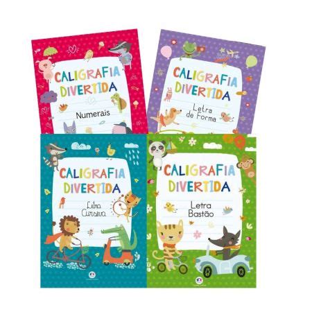 Kit Livros Escolares Caligrafia E Numerais