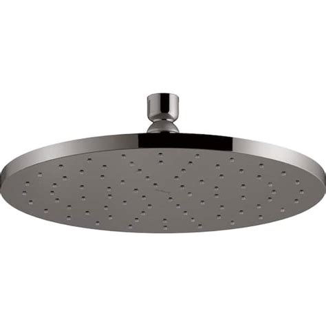 Kohler 1 Spray Patterns 10 In Single Ceiling Mount Rain Fixed Shower Head In Vibrant Titanium K