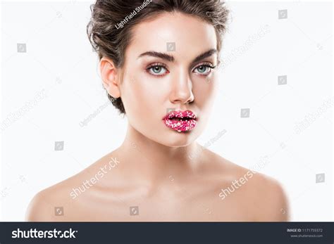 Attractive Fashionable Nude Girl Sugar Sprinkles Stock Photo Shutterstock