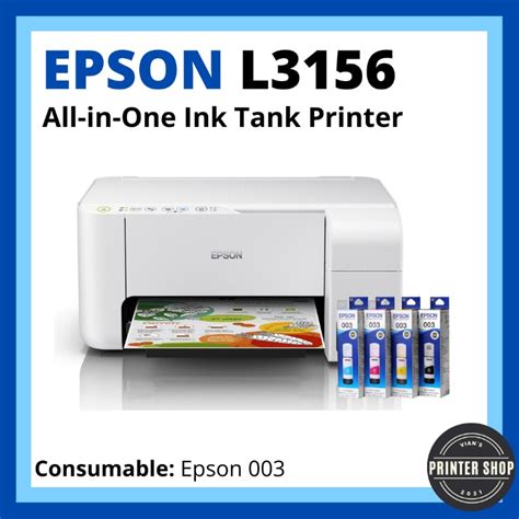 Epson Ecotank L3156 Wi Fi All In One Ink Tank Printer Computers And Tech Printers Scanners