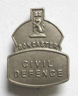 Sally Bosleys Badge Shop WW2 Doncaster Civil Defence Badge