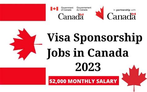 Visa Sponsorship Jobs In Canada Move To Canada