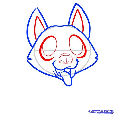 how to draw a german shepherd puppy, german shepherd puppy step 4