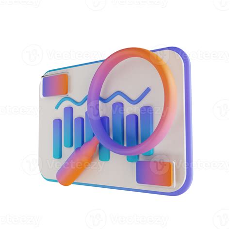 3d Illustration Search Data Analysis 10854441 Png