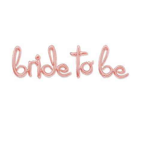 18in Air-Filled Rose Gold Lowercase Cursive Letter "bride to be