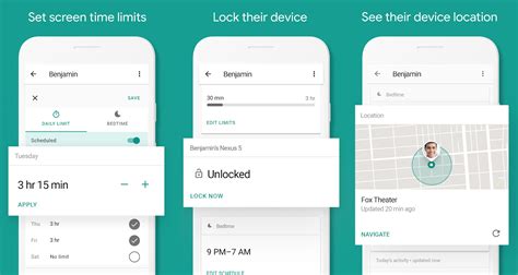 set  parental controls  android  google family link