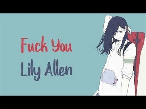 Fuck You Lily Allen Tradu O Youtube