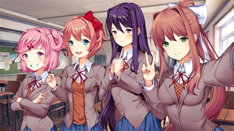 Fun I Edited The Monika Selfie Ddlc Literature Club Female Anime