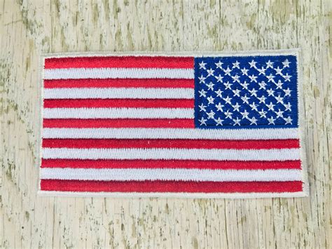 Reversed Flag Patch Iron On Patch Sew On Patch Custom Etsy Flag