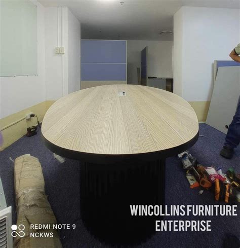 Oval Shape Conference Table Customize On Carousell