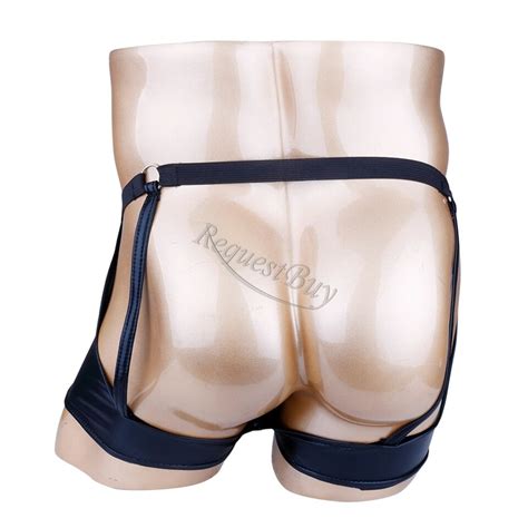 Sexy Men S Faux Leather Pouch Bikini Briefs Jock Strap Underwear G String Thongs Ebay