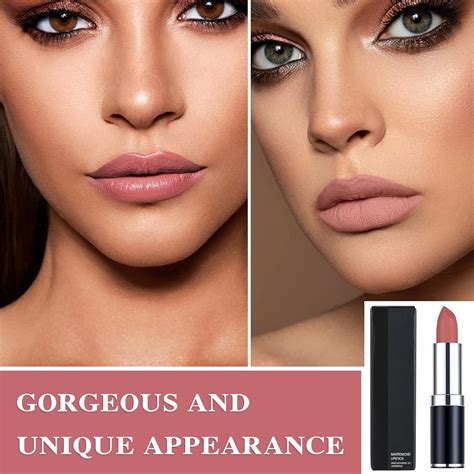 Lápiz labial mate nude sedoso y suave brillo de labios nude brillo de labios nude lápiz