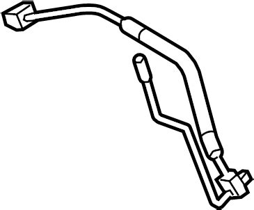 Audi A5 A C Refrigerant Suction Hose Front Rear 8W1820740F Audi