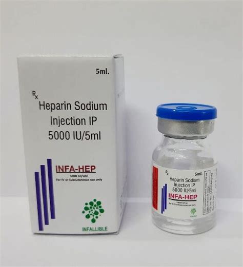 Infa-Hep Heparin Sodium 5000IU Injection - Sparsh Pharmaceuticals