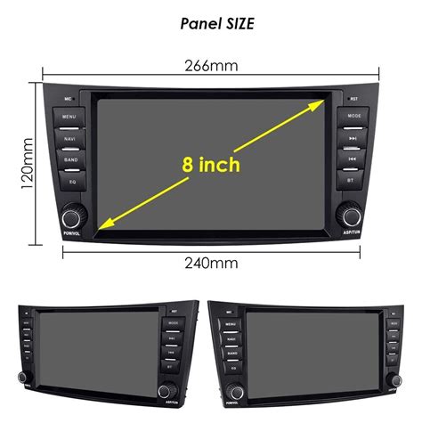 For Mercedes Benz E Class 2002 2008 W211 W219 Carplay Player Gps