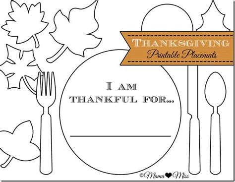 8 FESTIVE REE PRINTABLE THANKSGIVING PLACEMATS