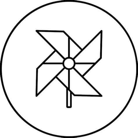 Premium Vector Pinwheel Icon