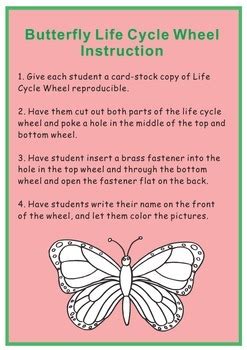 Butterfly Life Cycle Wheel by Rick's Creations | TpT