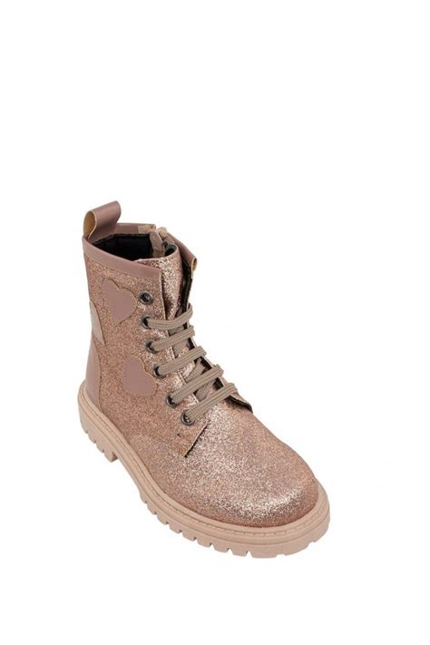 Ricco αρβυλάκια καρδιές glitter nude Louizidis