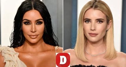 Kim Kardashian Kisses Emma Roberts During American Horror Story Episode