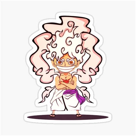 Luffy Gear 5 One Piece Sticker For Sale By Mohamedatouil Redbubble