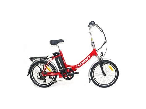 skládací elektrokolo SPIRIT JOY 20" červená 13Ah - Kolamorava