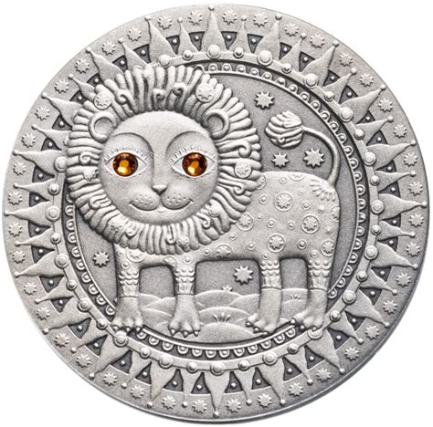 Монета беларусь 20 рублей 2009 "Знаки зодиака - Лев" стоимостью 3102 руб.