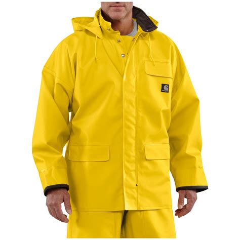 Men's Carhartt® Surrey Waterproof Hooded Rain Coat - 282622, Rain ...