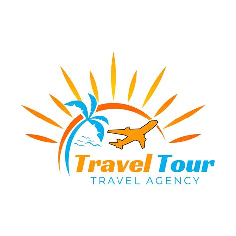 Premium Vector | A logo for a tour and travel agency logo