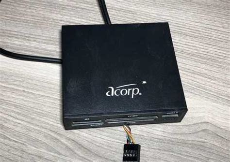 Картридер внутренний acorp crip200-b купить | Комьютерные аксессуары и ...