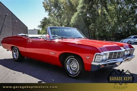 1967 Chevrolet Impala Ss Convertible Red Convertible 350ci V8 42099