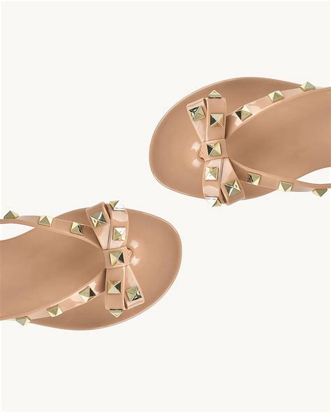 Uza Shoes Flat Jelly Nude Cole O Primavera Ver O