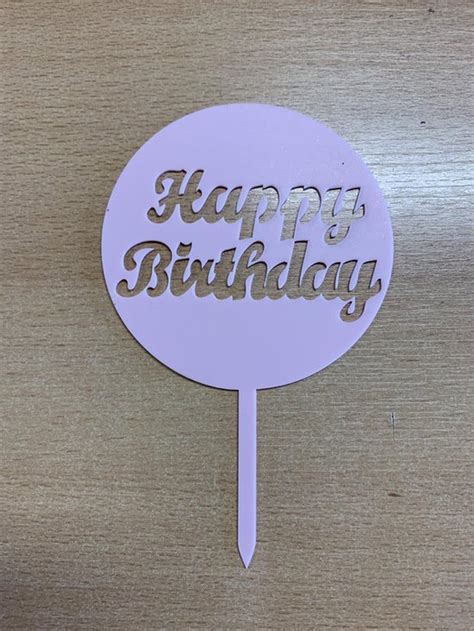 Akyol Caketopper Cake Topper Taart Topper Happy Birthday Topper