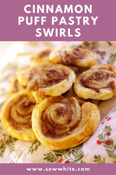 Easy Cinnamon Puff Pastry Swirls Sew White