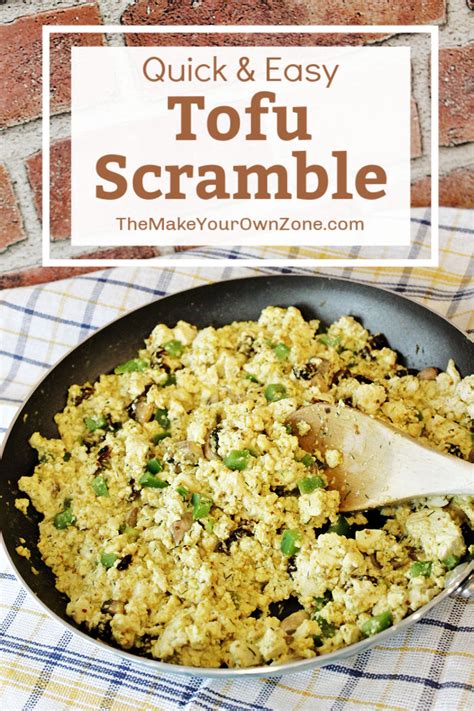 Simple Tofu Scramble - The Make Your Own Zone