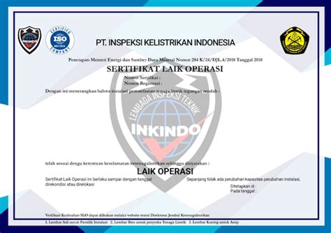 Pt Inspeksi Kelistrikan Indonesia Slo Pt Inkindo