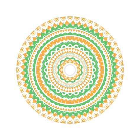 Premium Vector Traditional Mandala With Indian Flag Tricolor