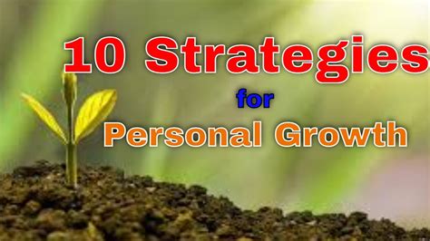 10 Strategies For Personal Growth Motivational Growth YouTube