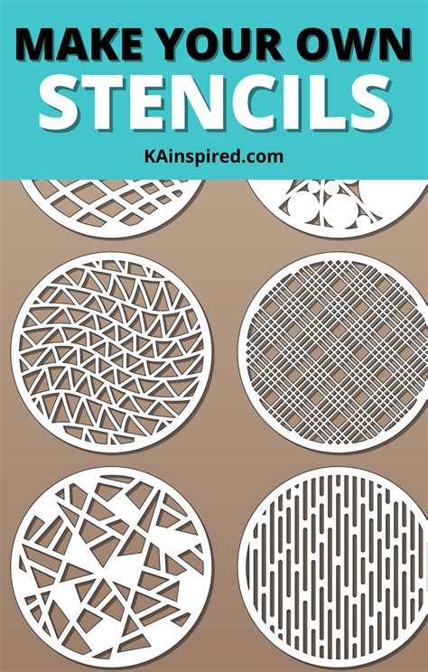 HOW TO MAKE REUSABLE STENCILS | Stencil patronen, Stencils maken