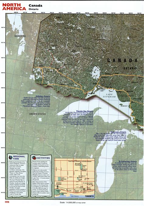 Top Tourist Attraction and Places Map of Ontario Ontario – Tourist