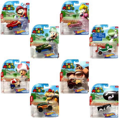 Hot Wheels Nintendo Super Mario Complete Set Of Cars The Minifigure Store