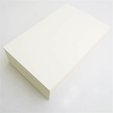 100 X Ivory Blank Cards Diy Flat Cards 300gsm Cardstock A6 Artist