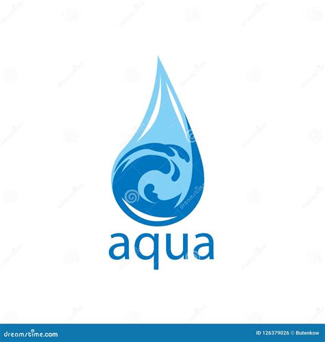 Agua Del Logotipo Del Vector Ilustración del Vector Ilustración de