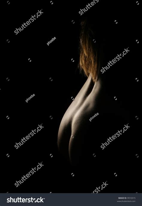 Beautiful Female Nude On Black Background Stock Photo Shutterstock