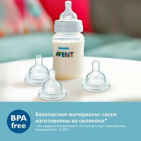 Соски для бутылочек Philips Avent купить в интернет-магазине Детский мир