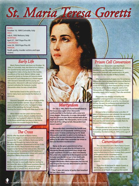 Saint Maria Goretti Explained Poster